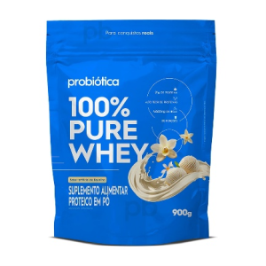 100% Pure Whey Refil 900g Probiótica – Baunilha