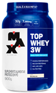 Top Whey 3W + Performance 900G – Max Titanium – Baunilha